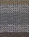 Italian horizontal stripe jacquard suiting- earth/slate/metallic