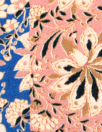 CA designer floral pebble crepe woven border panel print 
