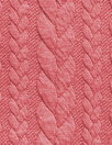 Dutch quilted cable matelasse' knit - coral rose