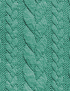 Dutch quilted cable matelasse' knit - cool jade 1.25 yds