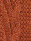 classic cable sweater knit - pumpkin spice 2 yds