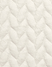 quilted cable matelasse' knit - ecru