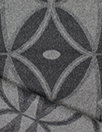 Etr0 all-wool geometric double cloth - charcoal gray