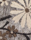 Italian wool/mohair blend embroidered coating - gray/earth