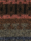 Italian wool blend brushed coating - autumn fairisle 1.625 yd