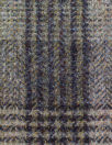 French woven plaid herringbone wool coating - earthtones