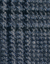 Italian all wool glen plaid suiting - dusty blue/black