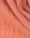 textured cotton double gauze - tawny orange