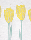 designer deadstock 'tulip row' cotton blend jacquard panel