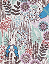 'bunny garden' cotton poplin