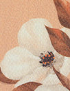 cotton satin lawn - bisque blossoms