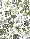 dainty floral cotton lightweight woven - sage green