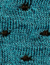 Italian textured dot 2-ply knit - teal/black
