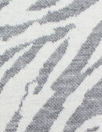 big cat stripes Oeko-tex certified doubleknit - grey/soft white 1.875 yd