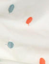 embroidered cotton/rayon woven, ombre dot