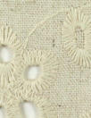 recycled rayon/linen eyelet, Oeko-Tex certified - natural