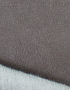 suede-backed supple faux leather - French roast/pewter