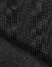 organic cotton fleece-backed sweatshirt knit - black