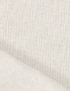 organic cotton fleece-backed sweatshirt knit - ivory