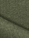 organic cotton fleece-backed sweatshirt knit - dusky green