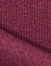 organic cotton fleece-backed sweatshirt knit - wine