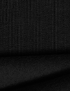 MTM organic cotton brushed fleece-backed sweatshirt knit - black