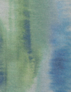 tie dye streaks poly/rayon French terry knit - blue/green