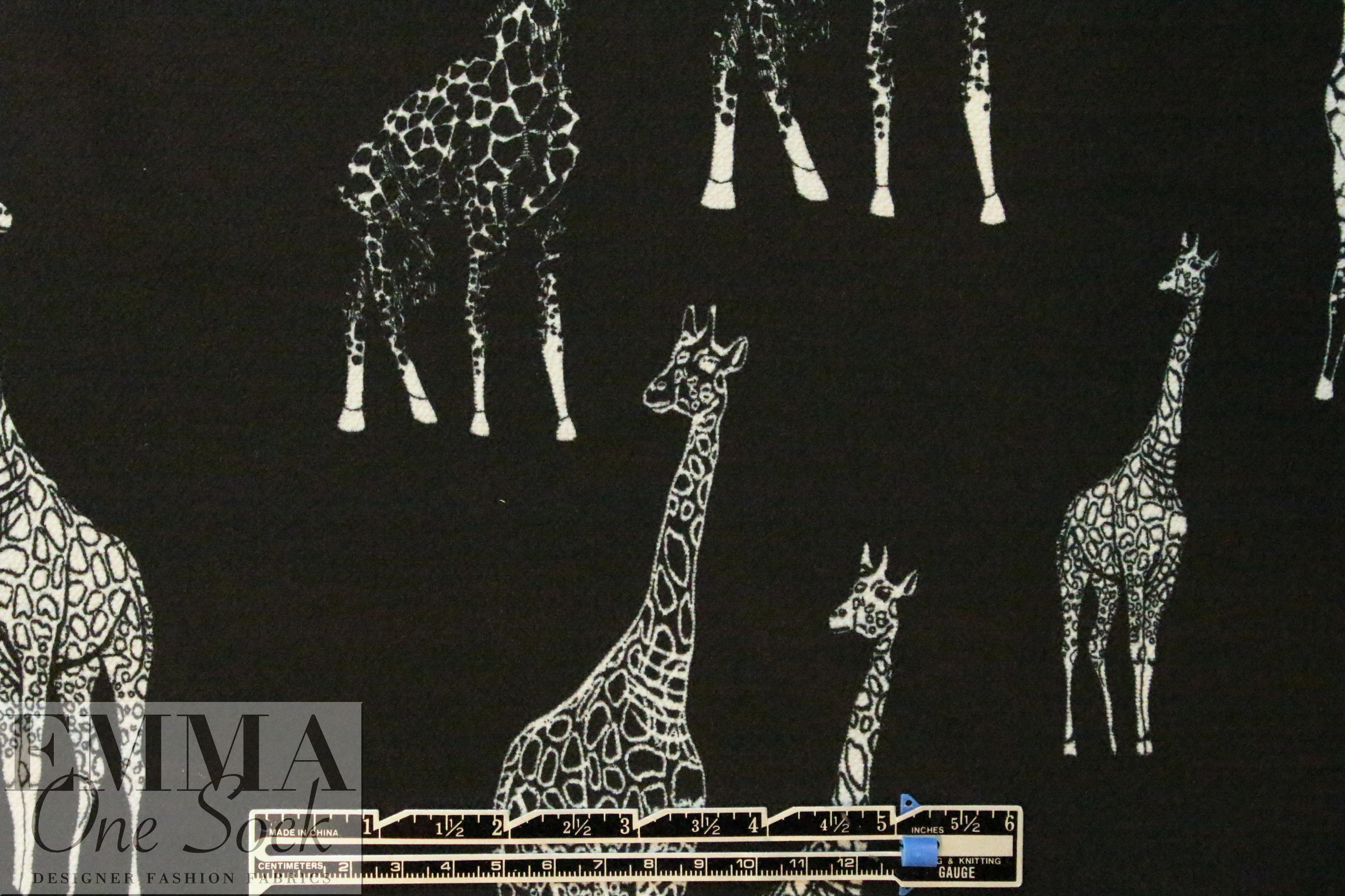 CA designer poly crepe drapey woven - giraffe 1 yard from EmmaOneSock.com