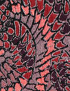 Mandala 'mosaic' textured jacquard woven - cranberry/plum