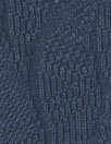 organic cotton GOTS leaf jacquard sweater knit - indigo