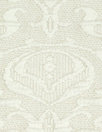 French scroll graphic textured jacquard knit - creamy white