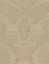 French scroll graphic textured jacquard knit - beige 1.5 yds