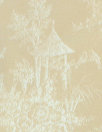 French gazebo design jacquard stretch woven - light beige 1.25 yds