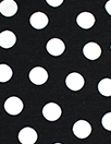 dotted white on black lightweight viscose stretch knit