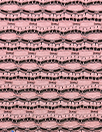 French yarn-dye eyelet stripe novelty knit - pink/black