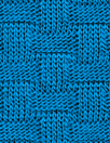 organic cotton GOTS 'wicker stitch' sweater knit - blue