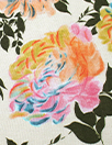 CA designer 'apricot blooms' printed rayon/spandex knit 2 yd