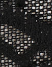 LA designer black fringed, scalloped fancy lace