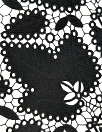 M. Lhui11ier 'black ivy' double scallop guipure lace 1.75 yd