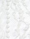 CA designer ivory floral woven mesh stretch lace 2 yd