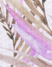 European linen digital print - zebra palms