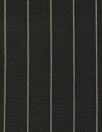 European classic stripe all linen woven - black/frappe .9 yds
