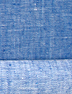 European medium weight linen twill woven - blue/white