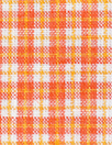 yarn dyed mini-plaid linen woven - tangerine/daylily