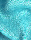 fine quality cross dye linen - turquoise/white