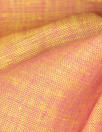 fine quality cross dye linen - pink/yellow
