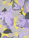 French metallic floral jacquard woven - wisteria/pewter/brass
