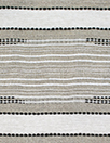Zegn@ novelty stripe linen/cotton woven - eggshell/black/taupe