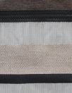 French novelty stripe woven - walnut/pewter/black