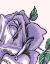 Italian 'violet roses' viscose crepe georgette